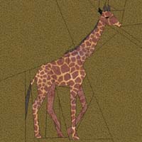 giraffe - gratis quilt patroon