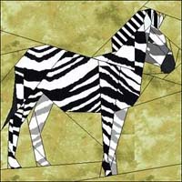 Zebra gratis patroon